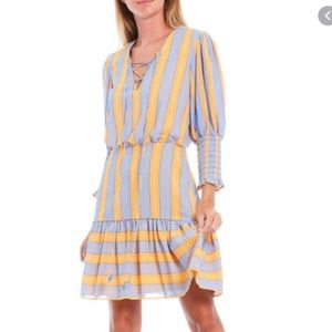 Sachin & babi 6 deanna lace up ruffle dress